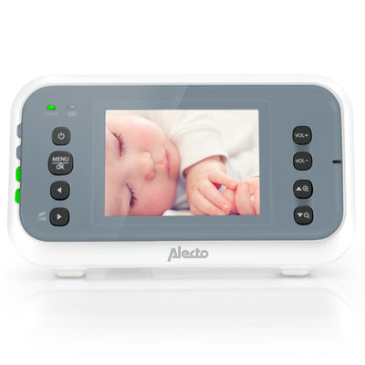 Alecto DVM-76 - Babyfoon met camera en 2.8" kleurenscherm, wit/antraciet