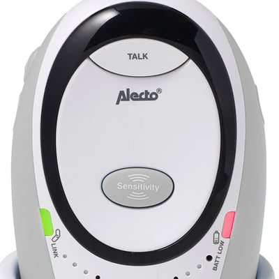 Alecto DBX-85GS - Full Eco DECT babyfoon, wit/grijs