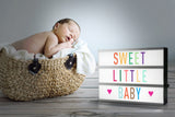 Alecto ALB-01 - LED Lightbox A4, 3 tekstregels, 85 letters en cijfers